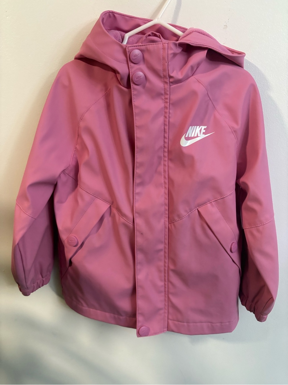 Nike Kids Pink Hooded Raincoat 3-4 years
